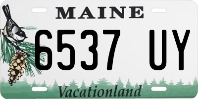 ME license plate 6537UY