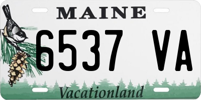 ME license plate 6537VA
