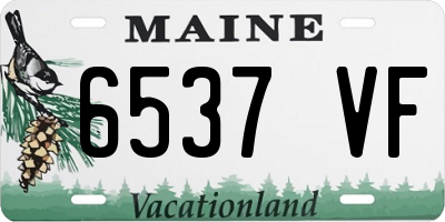 ME license plate 6537VF