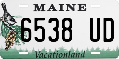 ME license plate 6538UD