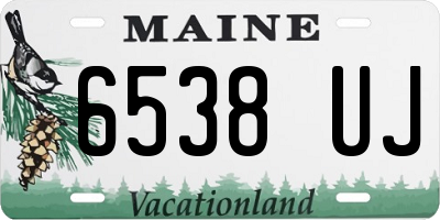 ME license plate 6538UJ