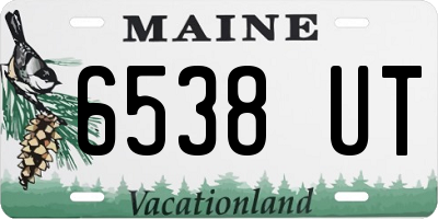 ME license plate 6538UT