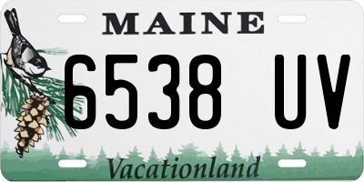 ME license plate 6538UV