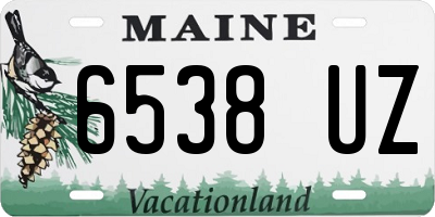 ME license plate 6538UZ