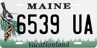 ME license plate 6539UA