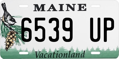 ME license plate 6539UP