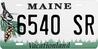 ME license plate 6540SR