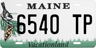 ME license plate 6540TP
