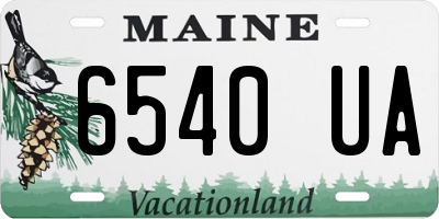 ME license plate 6540UA