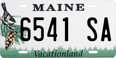 ME license plate 6541SA