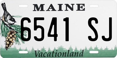 ME license plate 6541SJ