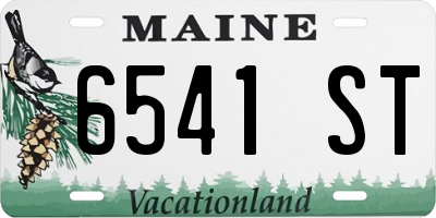 ME license plate 6541ST