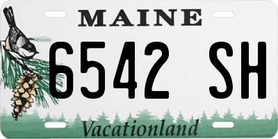 ME license plate 6542SH