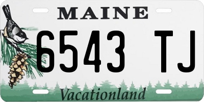 ME license plate 6543TJ