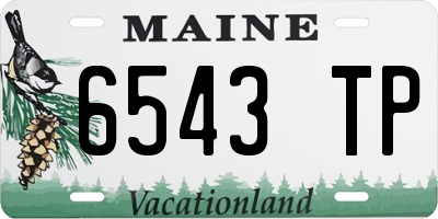 ME license plate 6543TP