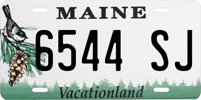 ME license plate 6544SJ