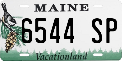 ME license plate 6544SP