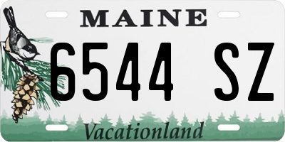 ME license plate 6544SZ