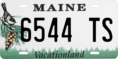 ME license plate 6544TS