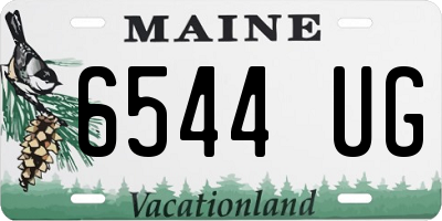 ME license plate 6544UG