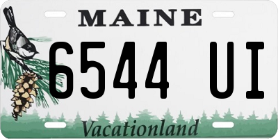 ME license plate 6544UI