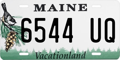 ME license plate 6544UQ