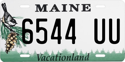 ME license plate 6544UU