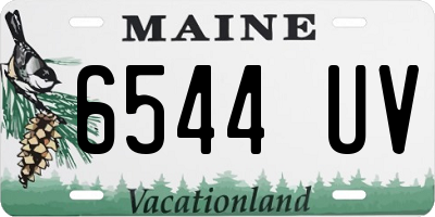 ME license plate 6544UV