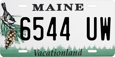 ME license plate 6544UW