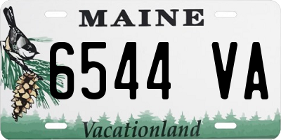 ME license plate 6544VA