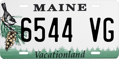 ME license plate 6544VG