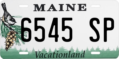 ME license plate 6545SP