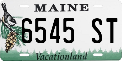 ME license plate 6545ST