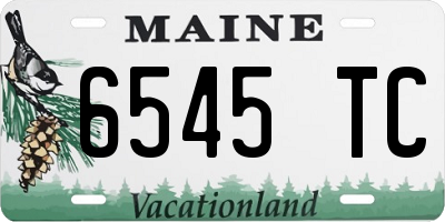 ME license plate 6545TC