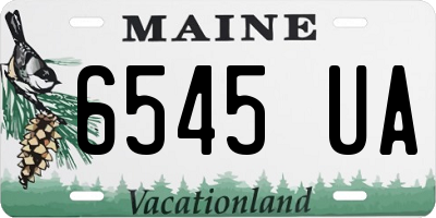 ME license plate 6545UA