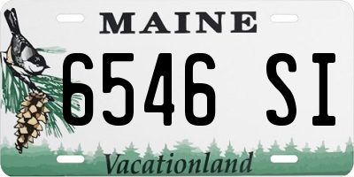ME license plate 6546SI