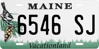 ME license plate 6546SJ
