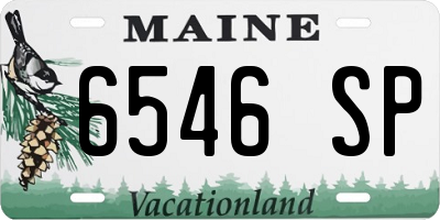 ME license plate 6546SP
