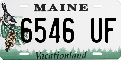 ME license plate 6546UF