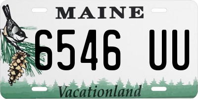 ME license plate 6546UU