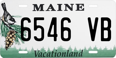 ME license plate 6546VB