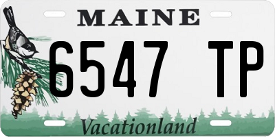 ME license plate 6547TP