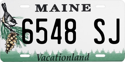 ME license plate 6548SJ