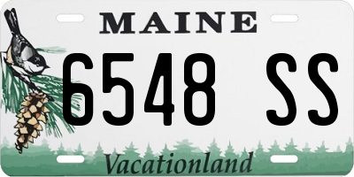 ME license plate 6548SS