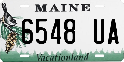 ME license plate 6548UA