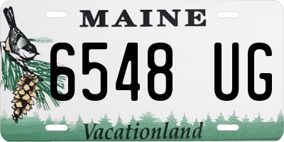 ME license plate 6548UG