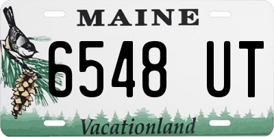 ME license plate 6548UT