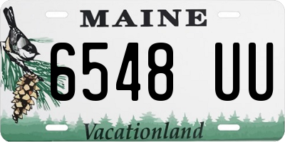 ME license plate 6548UU