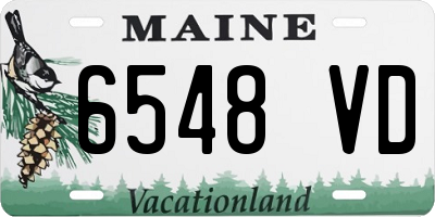 ME license plate 6548VD