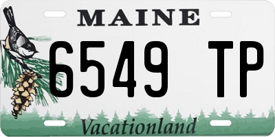 ME license plate 6549TP